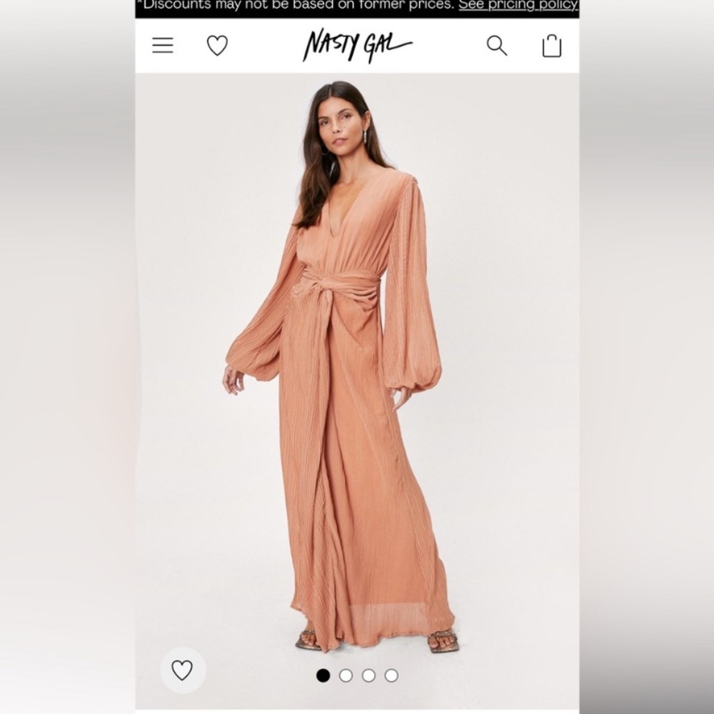 Brand new nasty gal long sleeve maxi dress. Size US 6